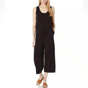 Michael Stars Nicolette Cropped Wide Leg Tie-waist Jumpsuit Romper | Size XS